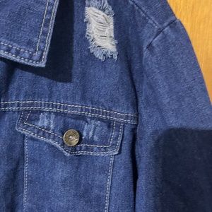 Super cool distressed Jean dress